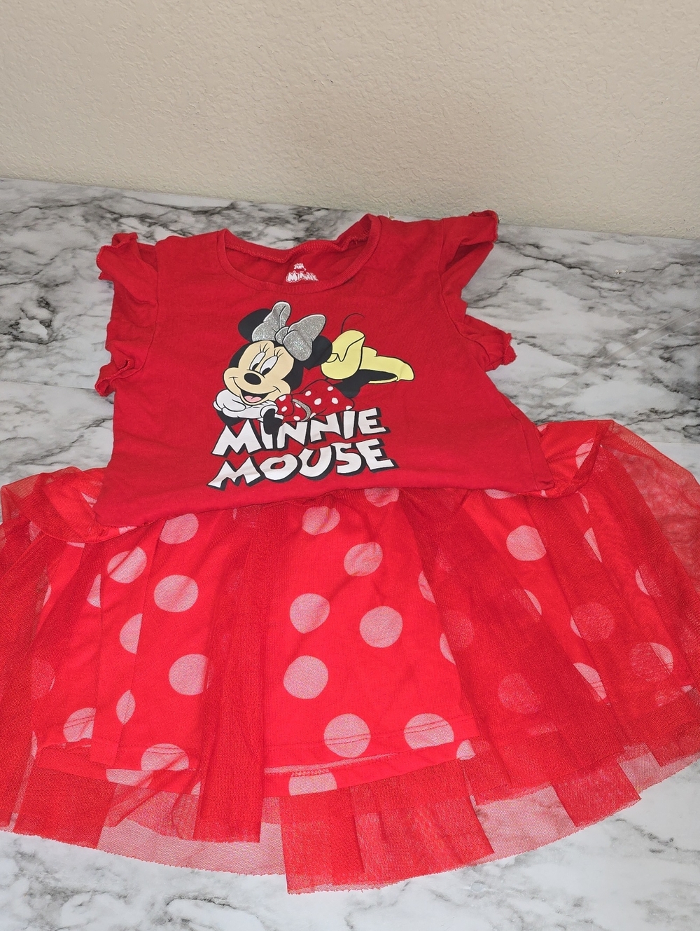 Minnie Mouse Red Polka Dot Tutu Dress